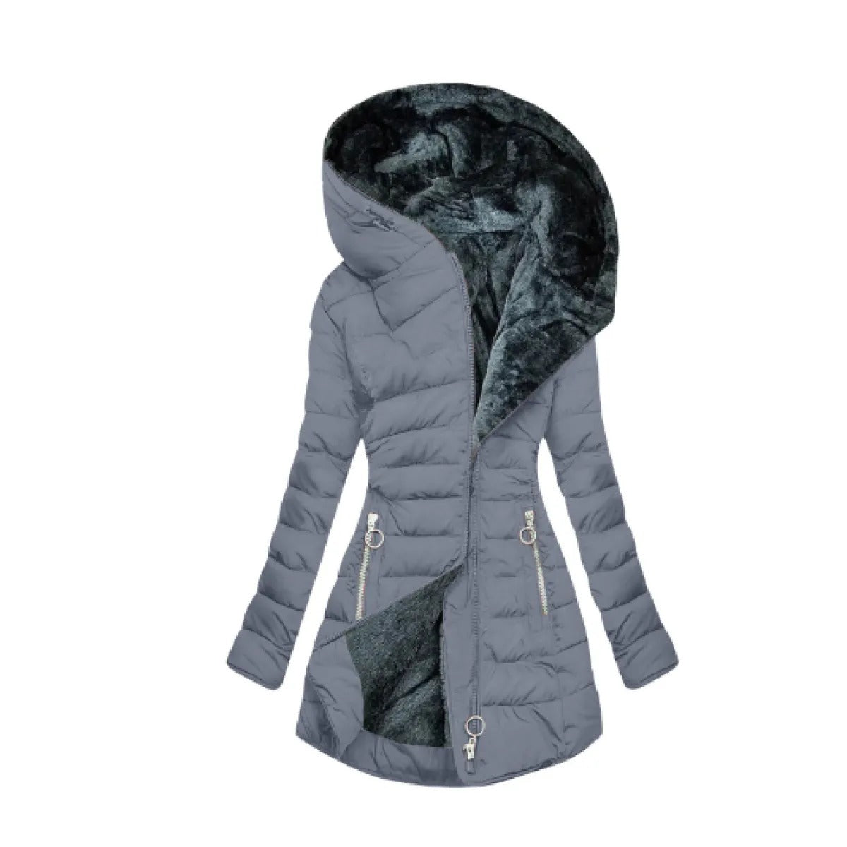 Dames Fleecejack Warm en Gewatteerd voor Winter