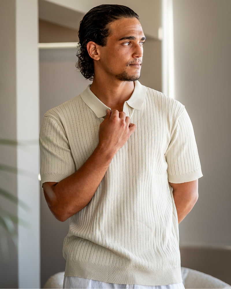 Heren Polo Shirt Kort Mouwen Fijne Katoen Stof