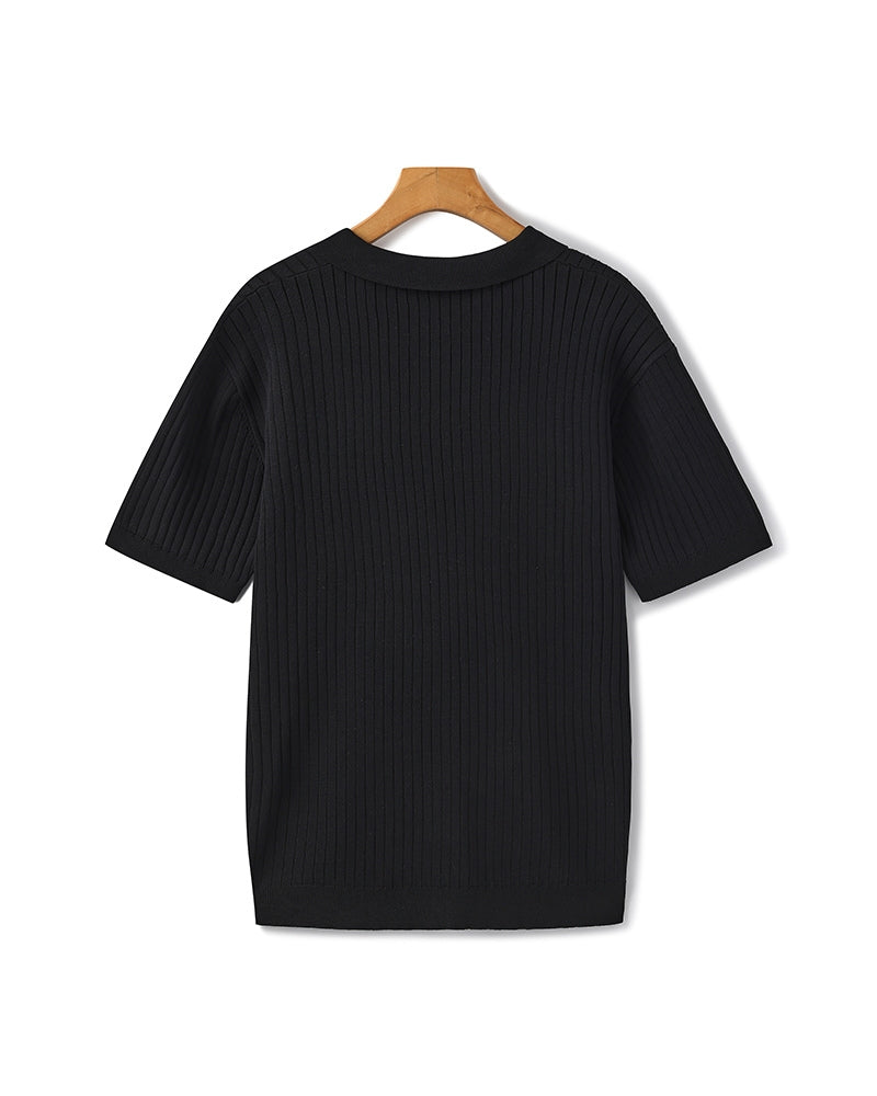 Heren Polo Shirt Kort Mouwen Fijne Katoen Stof