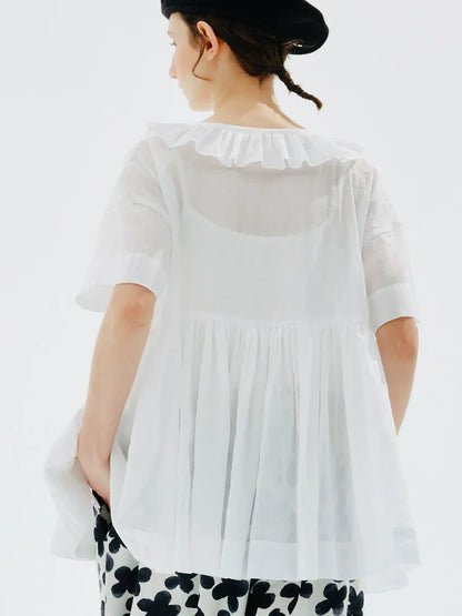 Zomerblouse Vrouwelijk Glanzend Katoen