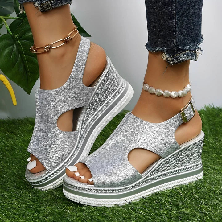 Vrouwensandalen met Sleehak Stijlvol Celeste