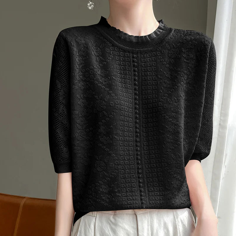 Dames Top Kanten Elegant Mode