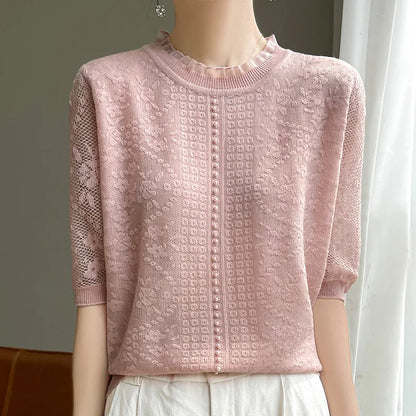 Dames Top Kanten Elegant Mode