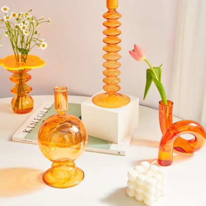 Vaas Geblazen Glas Lus Design Hydroponic Borosilicaat Gekleurd Decoratie Tafel