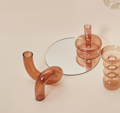 Vaas Geblazen Glas Lus Design Hydroponic Borosilicaat Gekleurd Decoratie Tafel