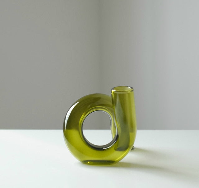 Vaas Geblazen Glas Lus Design Hydroponic Borosilicaat Gekleurd Decoratie Tafel