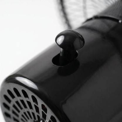 Hoogteverstelbare Staande Ventilator met 3 Snelheden – 45 cm Diameter – 80W – Zwart en Zilver – Set van 2 Stuks voor Optimale Luchtcirculatie