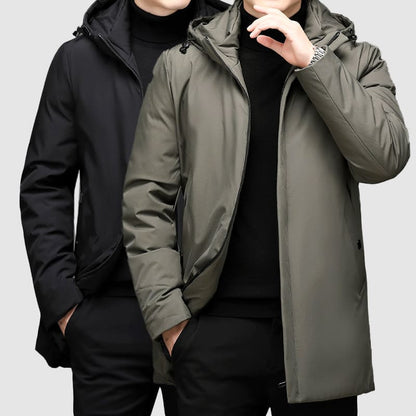 Heren Parka Warm Met Meerdere Zakken Modern Design