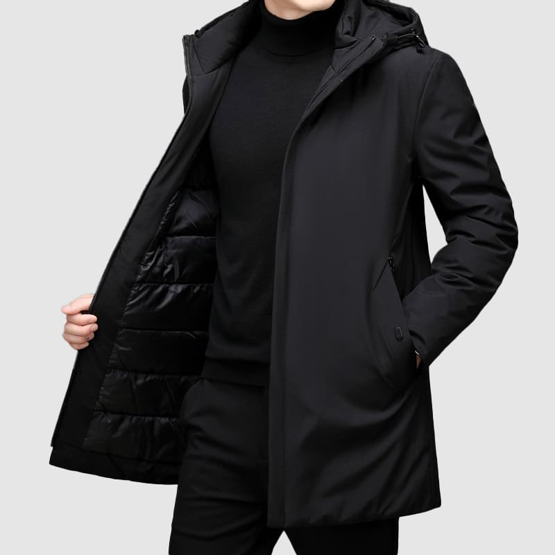 Heren Parka Warm Met Meerdere Zakken Modern Design
