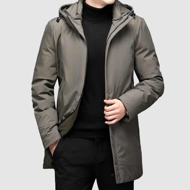 Heren Parka Longline Warm en Waterdicht met Meerdere Zakken - StudioMarella