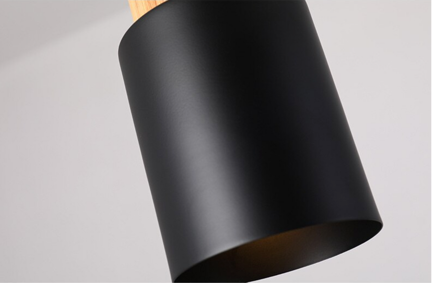 Hanglamp Cilinder IJzer Hout Geborsteld Nikkel E27 Scandinavisch Woonkamer Eetkamer