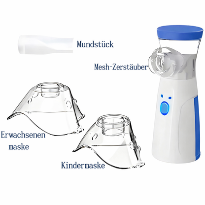 Draagbare Inhalator voor Thuis en Onderweg - Verstuivingsapparaat voor Kinderen en Volwassenen - Oplaadbaar via USB