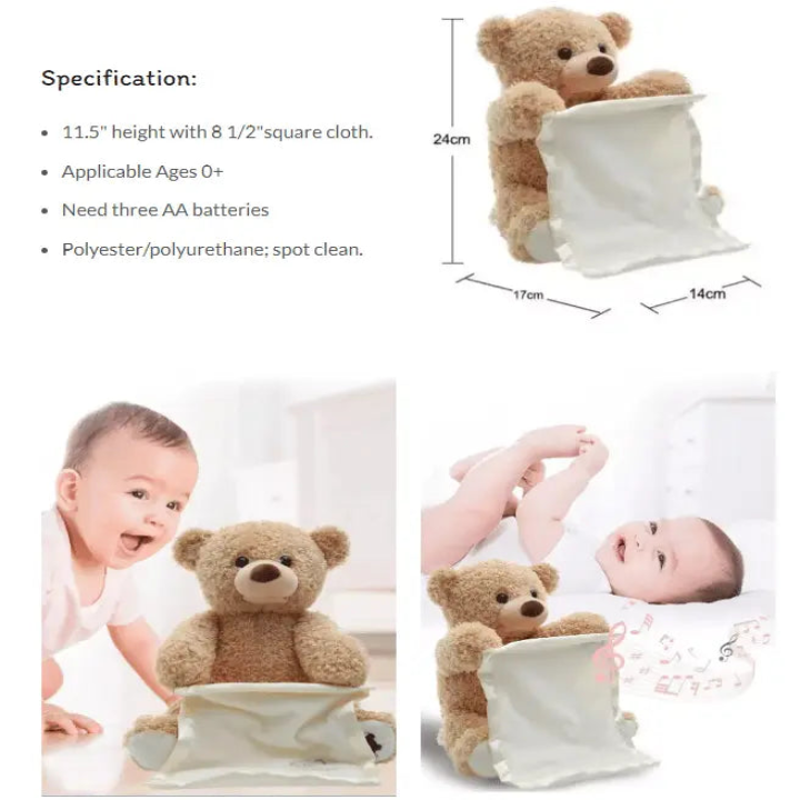 Interactieve Speelgoedbeer met Verstoppertje voor Baby's en Peuters | Spraak & Beweging