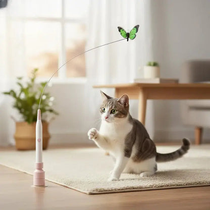 Elektrisch Vlinderspeeltje voor Katten – Interactief Jachtspel met Automatische Beweging voor Actieve Binnenkatten