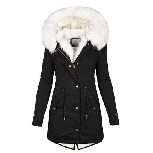 Dames Fleecejas Warm Gevoerd met Capuchon - StudioMarella