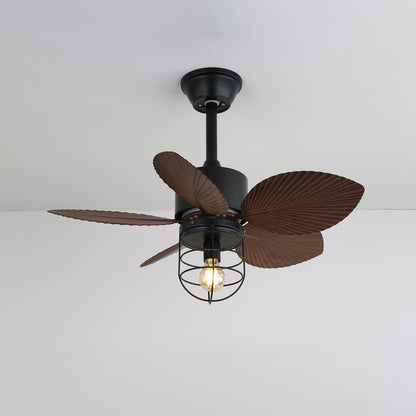 Industriële Plafondventilator met Verlichting 76cm - Kopermotor 6 Snelheden & Afstandsbediening