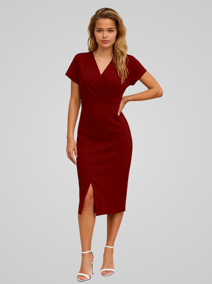 Mouwloze Zomerjurk voor Vrouw Elegante Wikkeljurk - StudioMarella