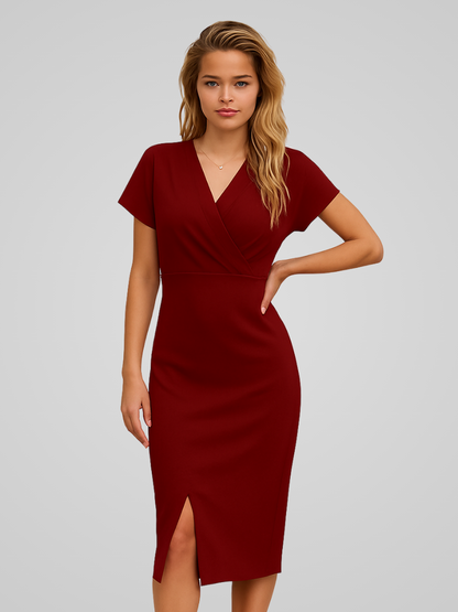 Mouwloze Zomerjurk voor Vrouw Elegante Wikkeljurk