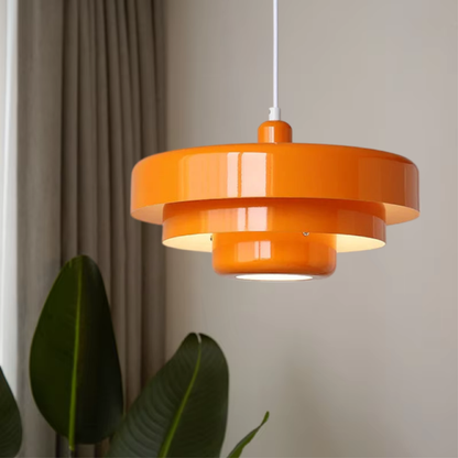 Hanglamp Ijzer Bauhaus Industrieel Oranje Goud Zwart 35cm Pendellamp Eetkamer Slaapkamer