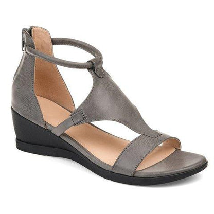 Leren Sandalen Comfortabele Hak Orthopedisch Vintage Design - StudioMarella