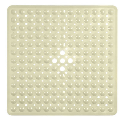 Antislip Badmat met Zuignappen – Veilig Vaste Mat voor Bad en Douche – Vierkant Design met Drainagegaten – PVC Douchevloermat – Machinewasbaarbaar