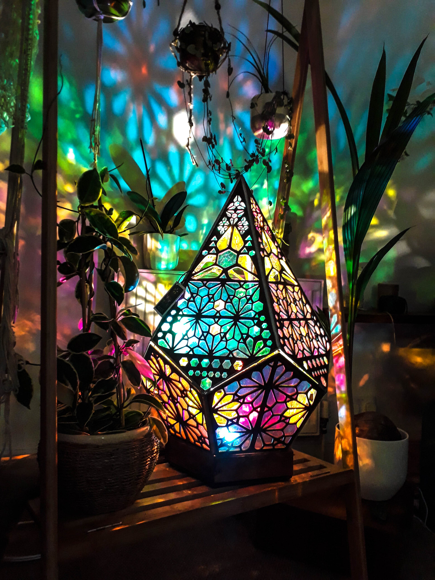Boheemse Diamant Tafellamp met USB LED – Handgemaakte Nachtlamp voor Slaapkamer en Woonkamer