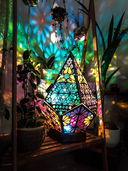Boheemse Diamant Tafellamp met USB LED – Handgemaakte Nachtlamp voor Slaapkamer en Woonkamer