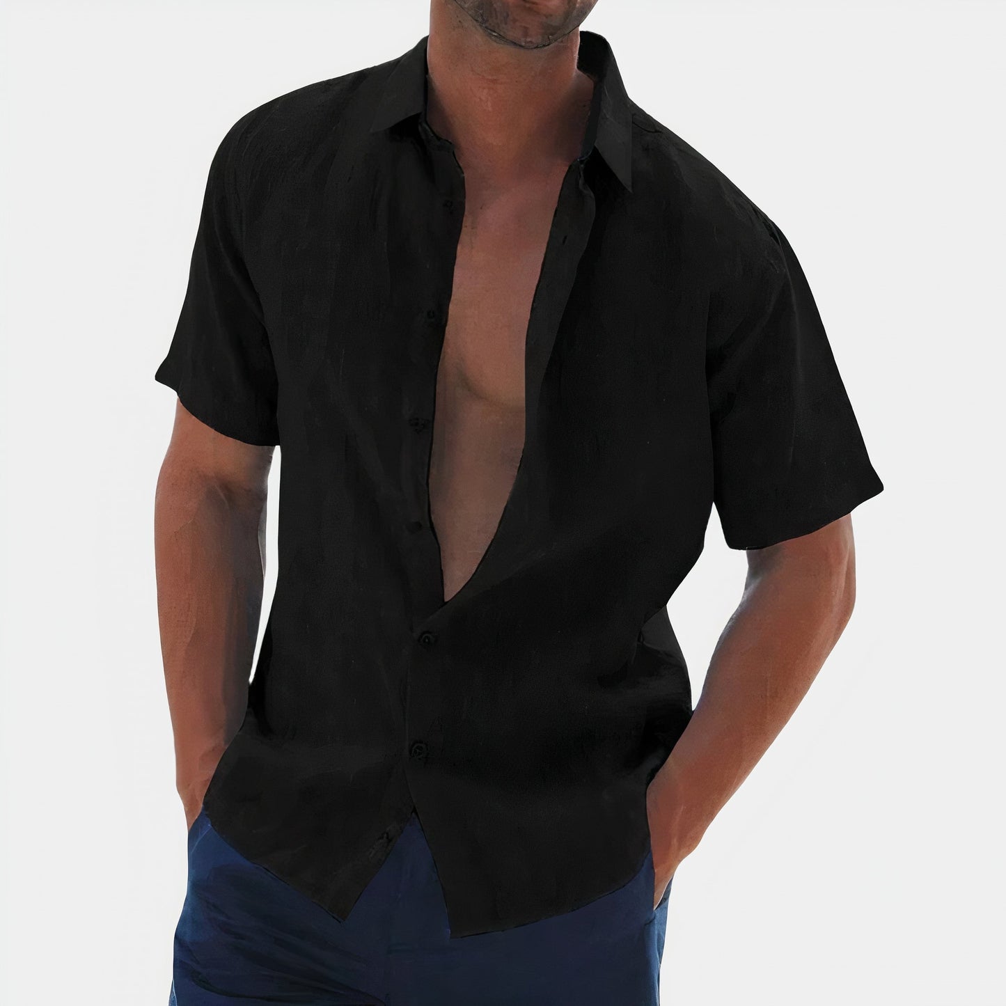 Mannen Overhemd Casual Katoen Standaard Fit - StudioMarella