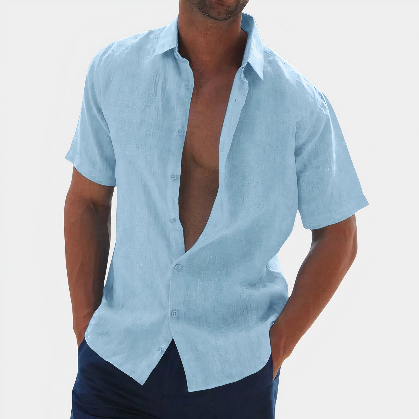 Mannen Overhemd Casual Katoen Standaard Fit