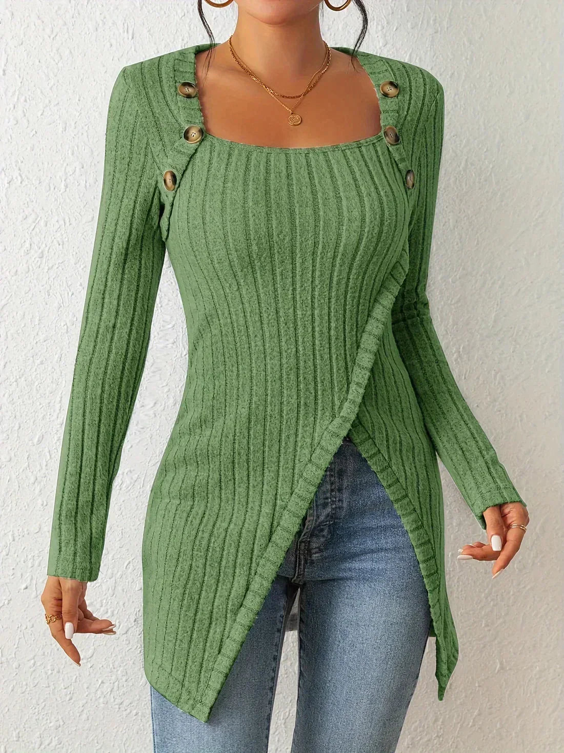 Vrouwelijke Blouse Asymmetrisch Zomerjurk Stijl