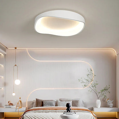 Japandi LED Plafondlamp Dimbaar Afstandsbediening Rond 40cm 50cm IJzer Acryl