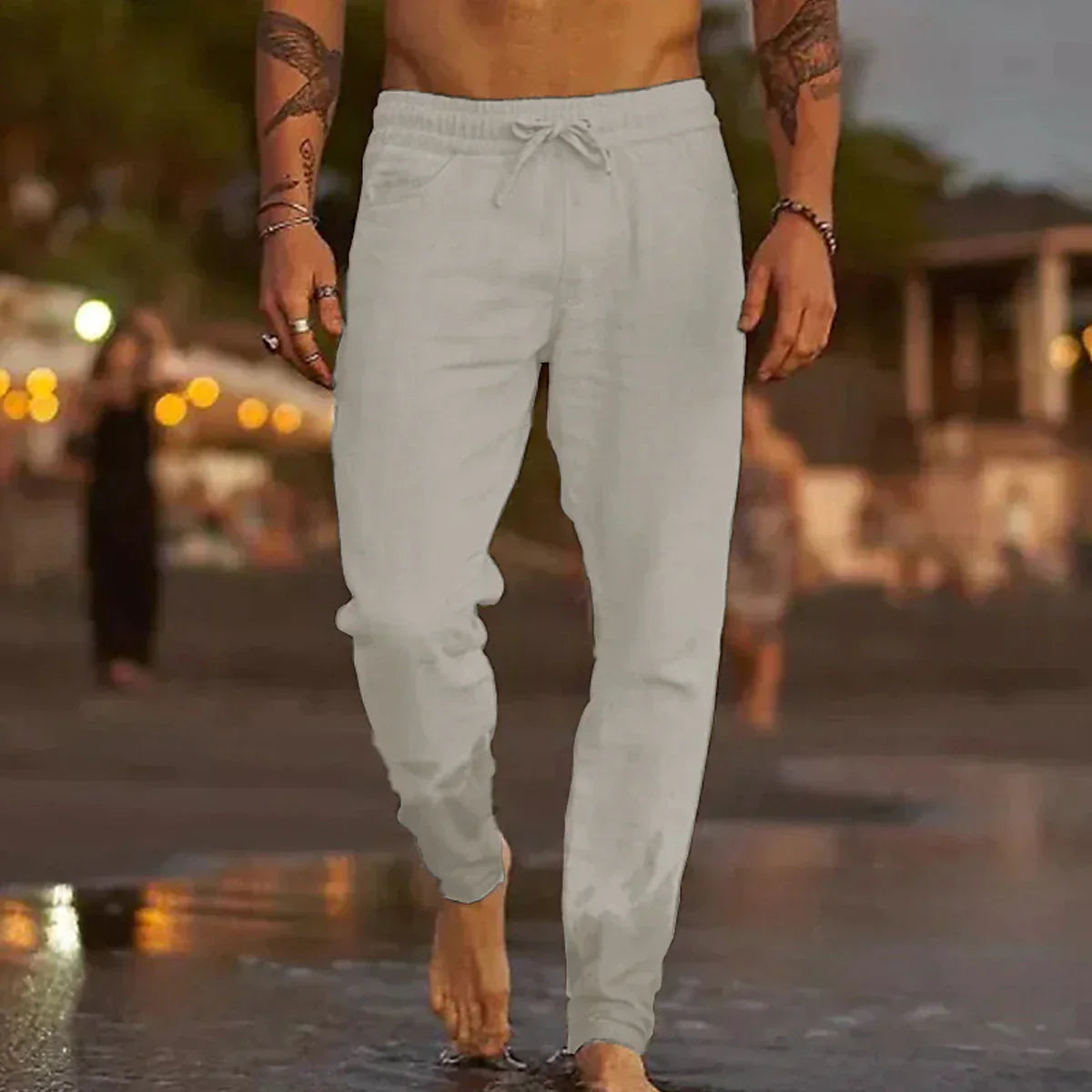 Heren Broek Casual Jaxx Zwart Stijlvol