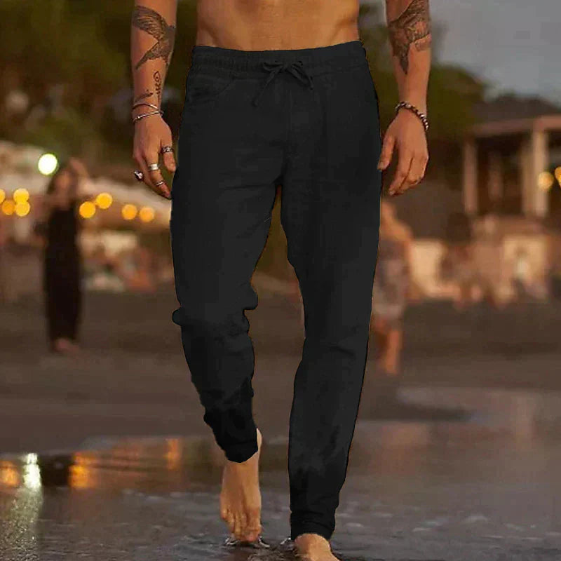 Heren Broek Casual Jaxx Zwart Stijlvol