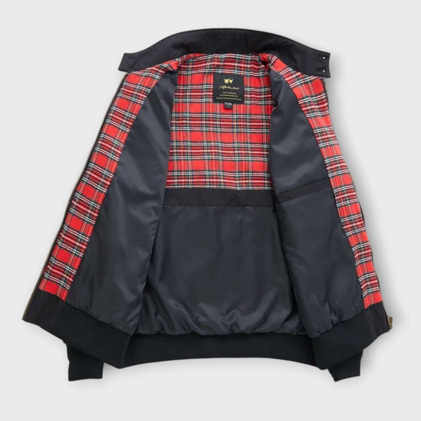 Heren Bomberjack Leder Look Klassieke Stijl