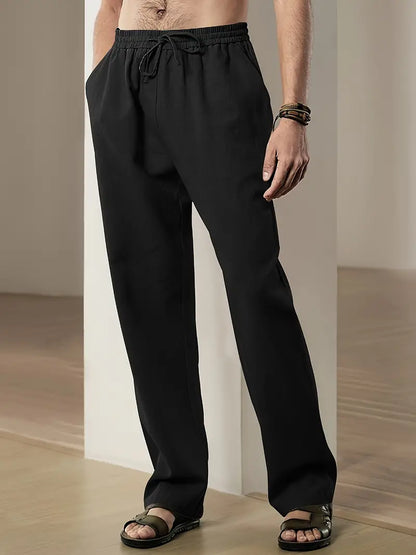 Linnen Broek Zomerse Comfortabele Stijl voor Mannen