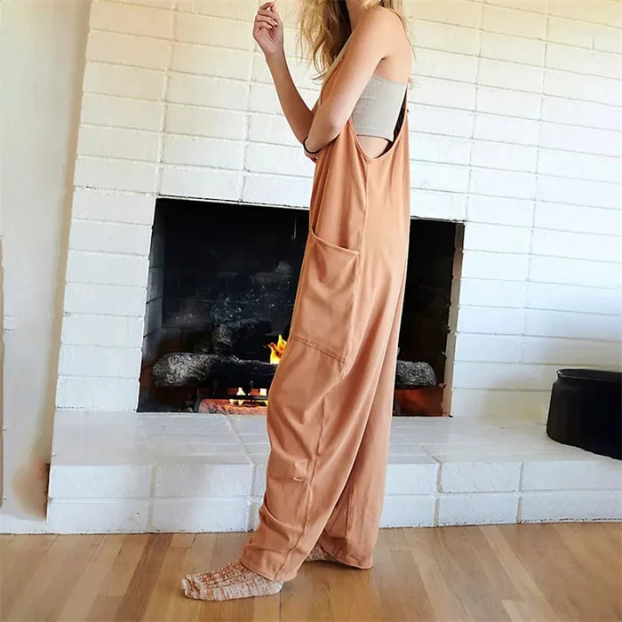 Vrouwelijke Zomerjurk Relaxt Baggy Jumpsuit