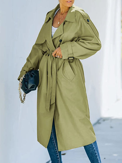 Dames Trenchcoat Waterdicht Lange Stijlvolle Jas - StudioMarella