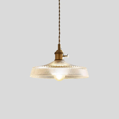 Hanglamp Glas Brons Verstelbare Kabel Woonkamer Eettafel Transparante Glazen Hanglamp Sfeerverlichting Vintage