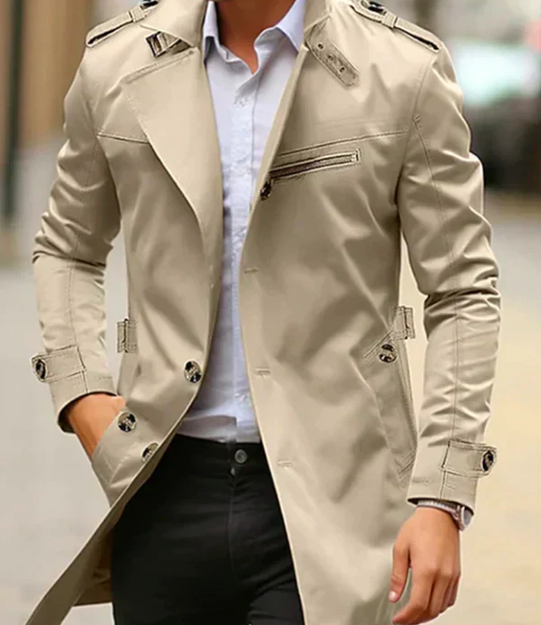 Trenchcoat voor Mannen Elegante en Timeless Designer Stijl - StudioMarella