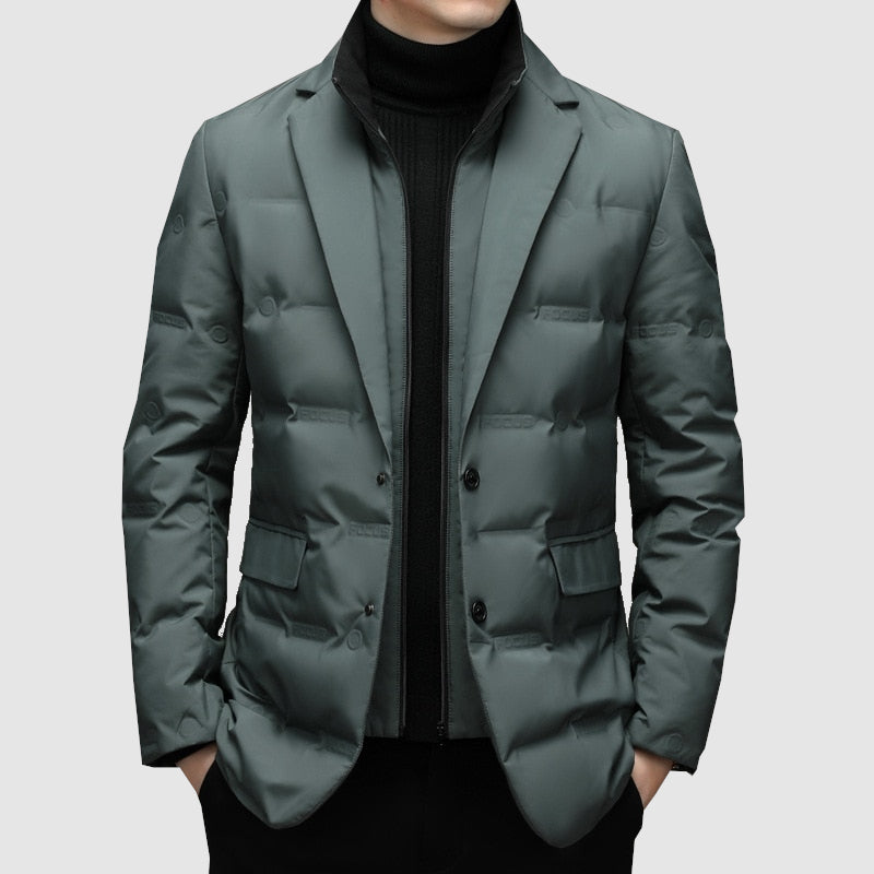 Heren Jas Gevoerd Warm Gewatteerd Sherpa Style