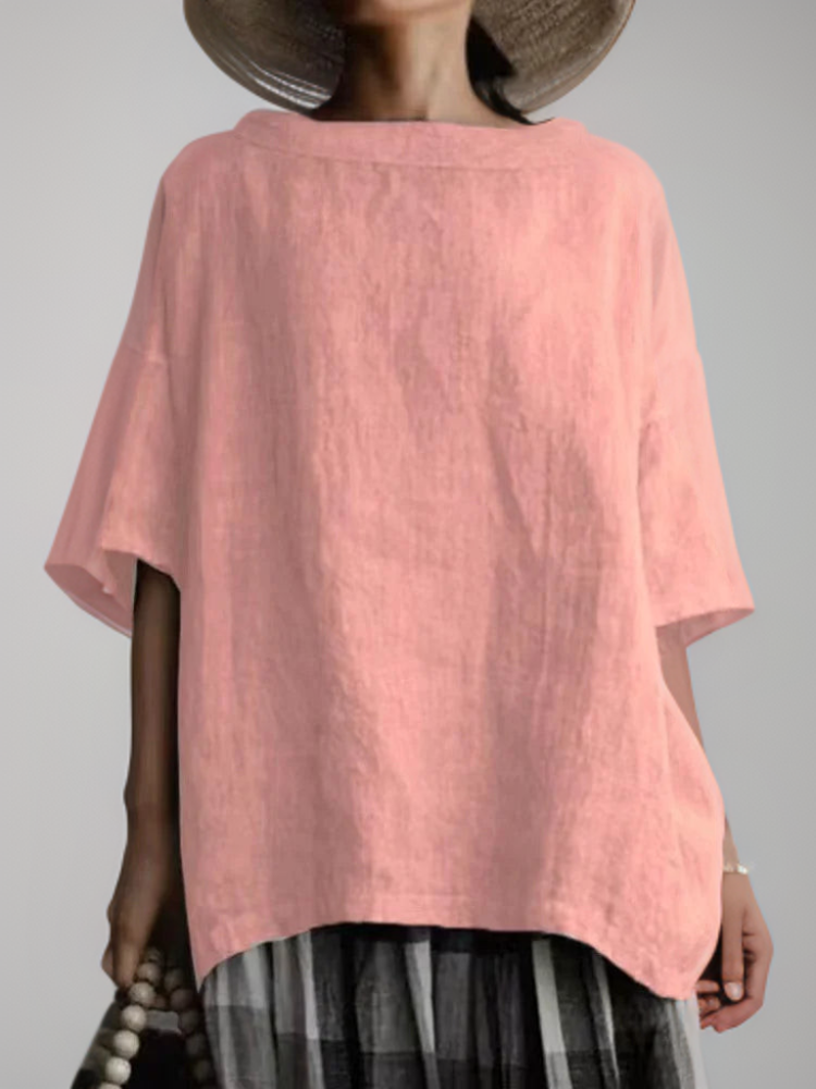 Oversized Tuniektop Vintage Stijl Dames