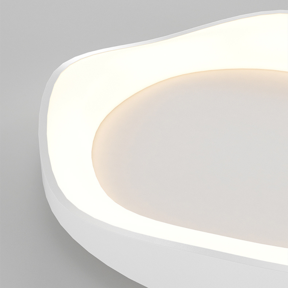 Japandi LED Plafondlamp Dimbaar Afstandsbediening Rond 40cm 50cm IJzer Acryl