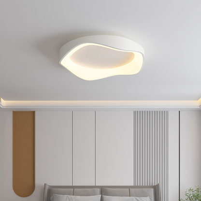 Japandi LED Plafondlamp Dimbaar Afstandsbediening Rond 40cm 50cm IJzer Acryl