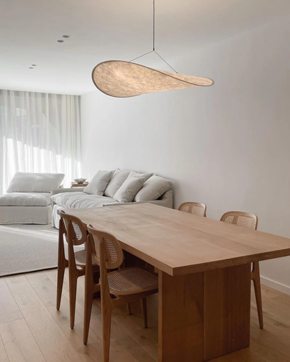 Sansoti - Japandi Hanglamp Wit voor Slaapkamer en Woonkamer – Moderne Sfeerverlichting E27