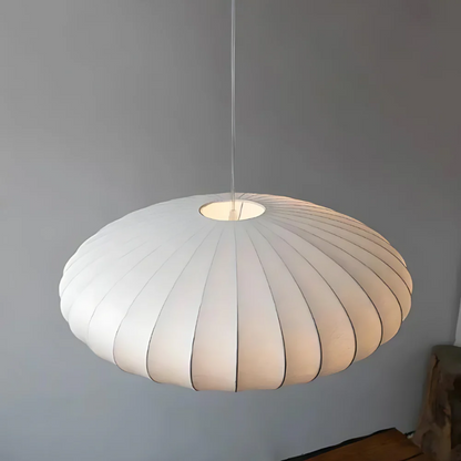Japandi Hanglamp Zijde Wabi-Sabi Stijl – Minimalistische Kroonluchter met Natuurlijke Uitstraling 30 cm