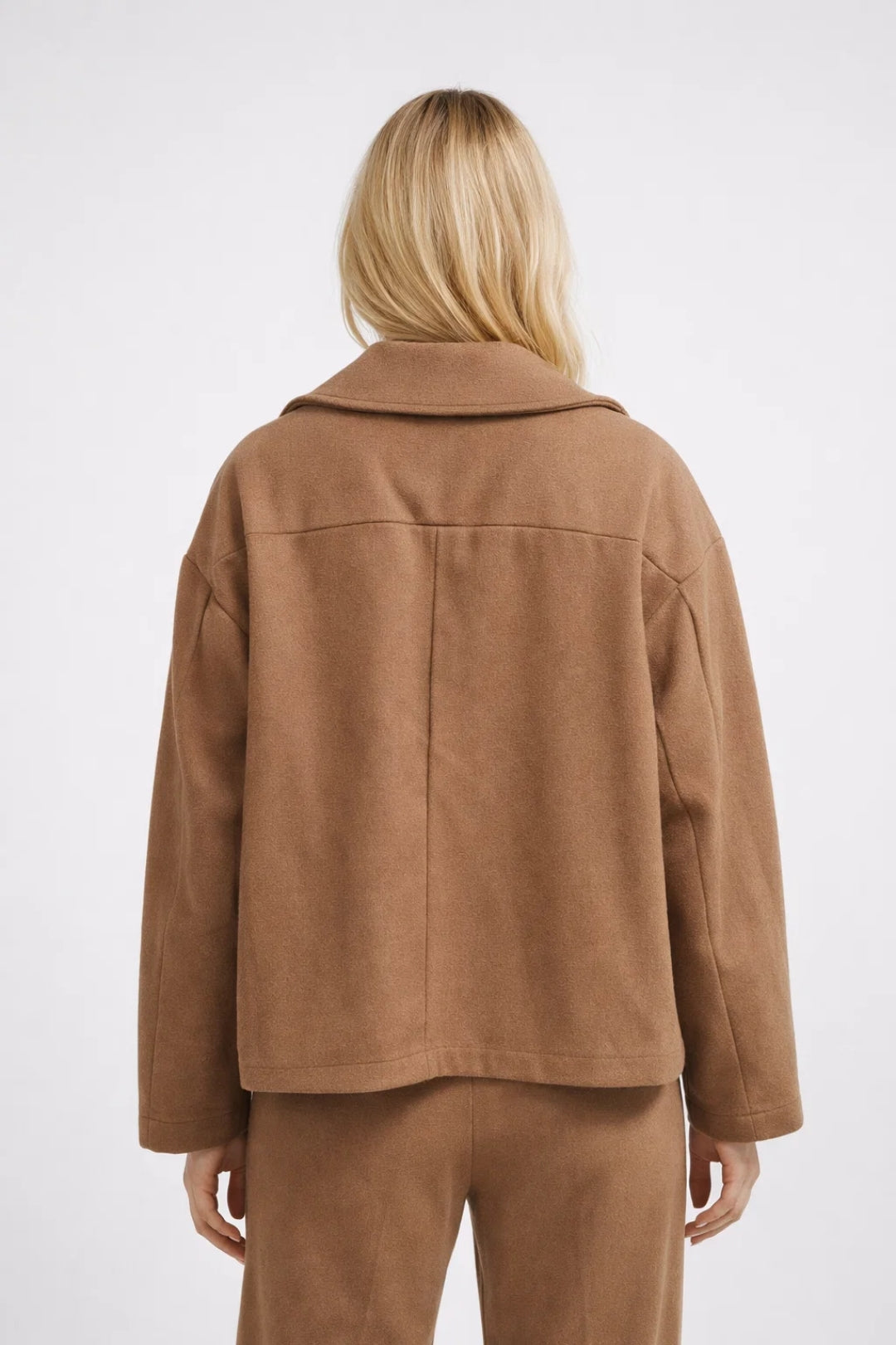 Dames Jas Oversized Klassiek Dubbele Rij Model
