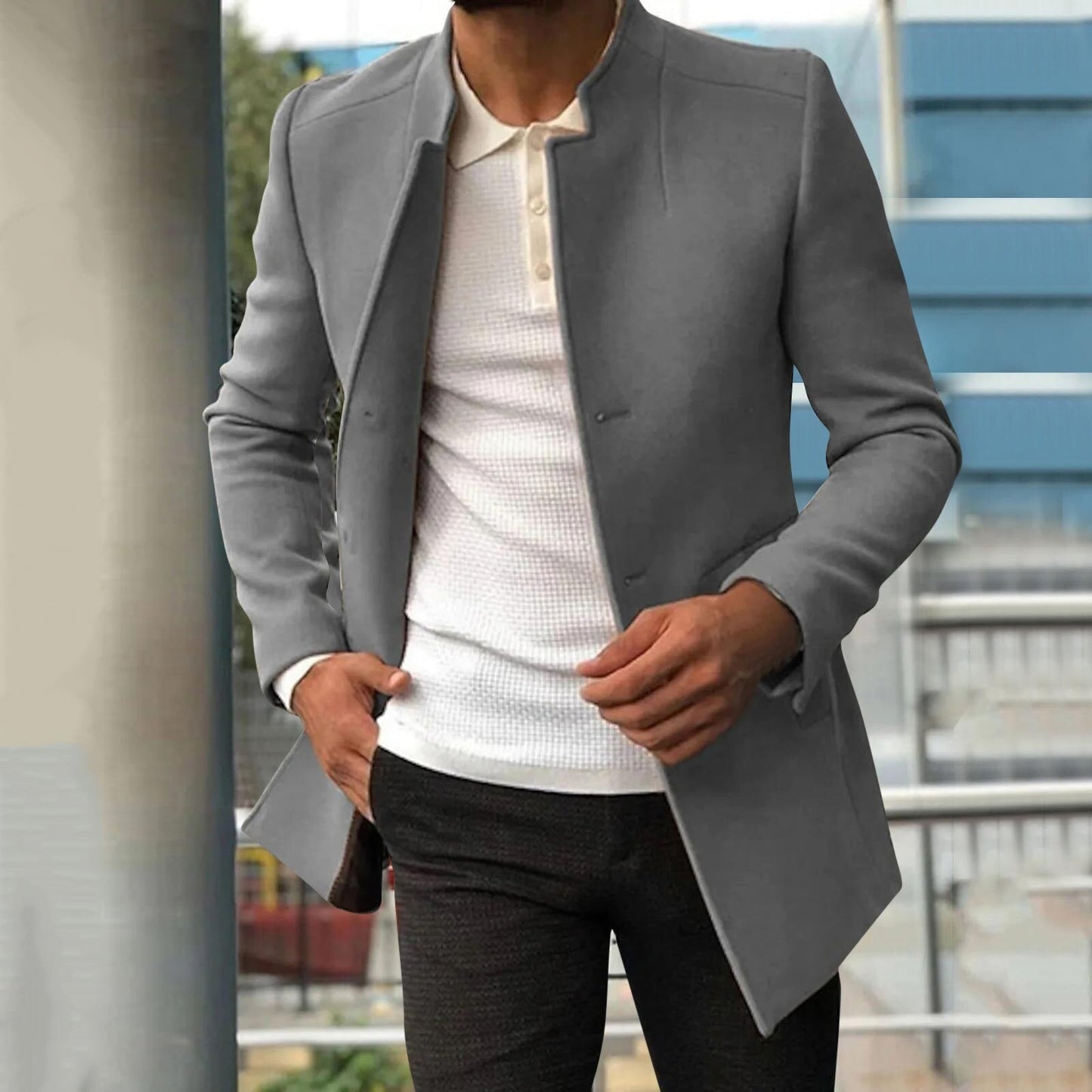 Blazer Stijlvol voor Mannen Zelfverzekerd Design