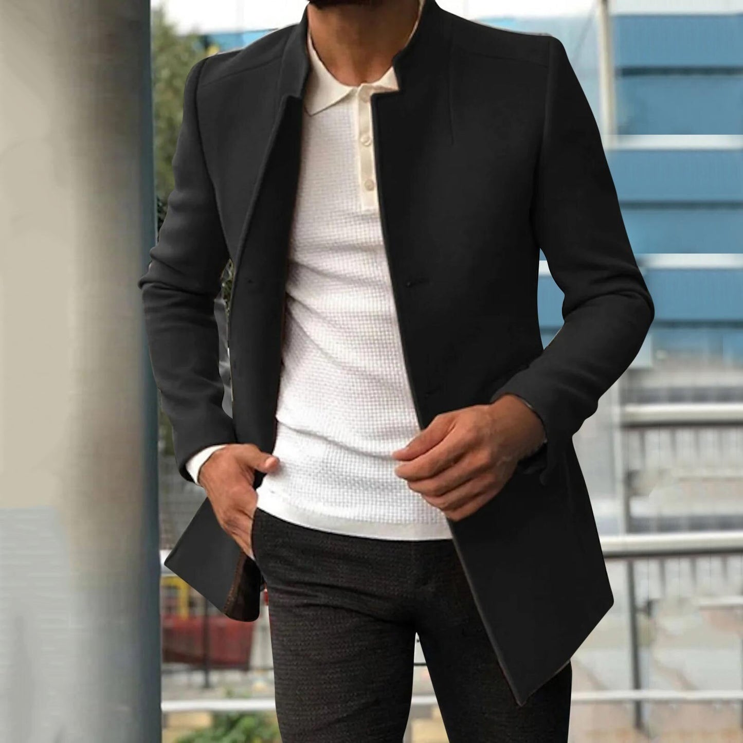 Blazer Stijlvol voor Mannen Zelfverzekerd Design