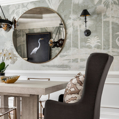 Moderne Wandlamp met Zwarte Stoffen Kap in Messing, Nikkel of Zwart – 1 of 2 Lichtpunten Design Verlichting