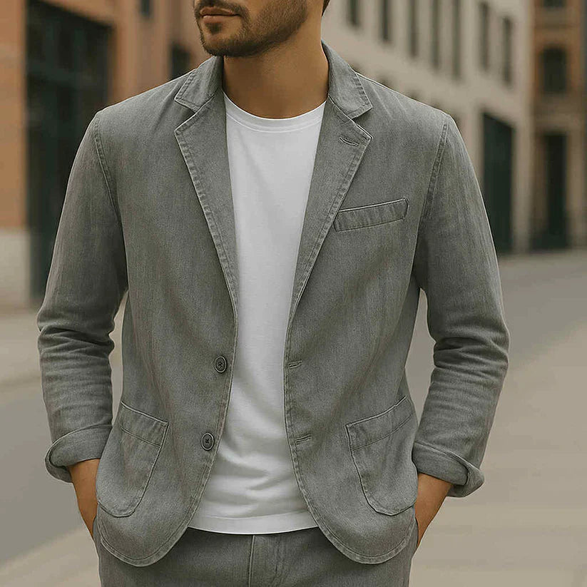 Jasper | Heren Blazer – Lichtgewicht, Elegant &amp; Getailleerd Colbert 4